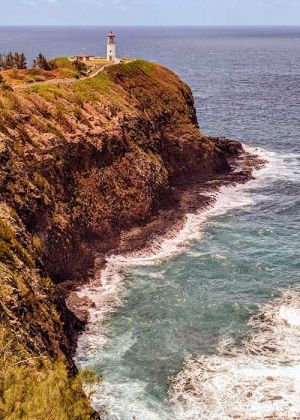 Lighthouse at Kilauea National Wildlife Refuge, Kauai.