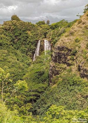 Opaekaa Falls on Kauai, Hawaii.