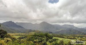 Mountain range in Kauai.