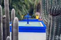 Fountain in the Jardin Majorelle, Marrakech, Morocco