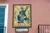 Mosaic of Jesus of Nazareth, on a building in Malaga.