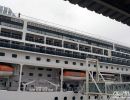 The MSC Lirica in port at Malaga, Spain.