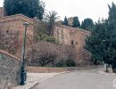 Road leading up to the Gibralfaro Castle in Malaga.