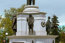 Memorial statue in City Park, Denver, Colorado.