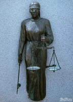 Scales of justice monument, Denver.