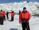 Alan Morris on the Mendenhall Glacier.