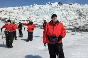 Alan Morris on the Mendenhall Glacier.