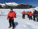 Alan Morris stood on the Mendenhall Glacier in the Mendenhall Valley, Alaska.