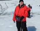 Alan Morris on the Mendenhall Glacier, Mendenhall Valley, Alaska.