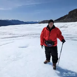 Alan Morris on the Mendenhall Glacier