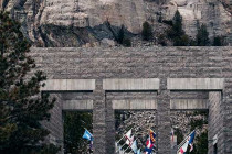 Mount Rushmore & the walk of flags.