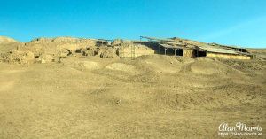 Burial mound at the Pachacamac complex.