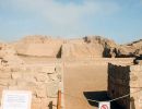 Ramp going up to the remains of the Pyramid at the Pachacamac complex.