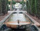 Fountain on the grounds of Hort Dei Rei Park in Palma Mallorca.