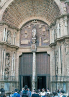 Cathedral door in Palma Mallorca. Cathedral door in Palma Mallorca.