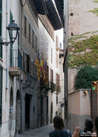 Narrow street in Palma Mallorca. Narrow street in Palma Mallorca.
