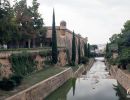 Water running down from the mountains through a storm drain in Palma Mallorca.