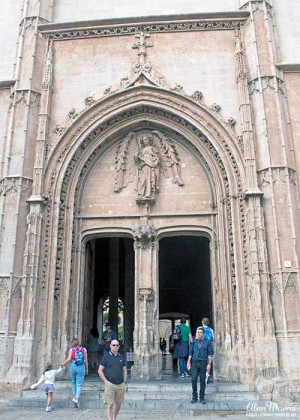 The main door to the Merchants Guild in Palma Mallorca.