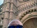 Alan Morris, in front of the Cathedral in Palma Mallorca.