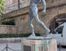 Statue, La Almudaina Palace in Palma Mallorca.