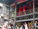 Alan Morris, on the balcony of the bride's home at the Tribe of the 3 Gorges.