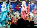 Performers in the Sichuan Opera & Folk Arts show.