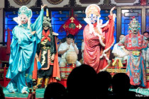 Performers in the Sichuan Opera & Folk Arts show.