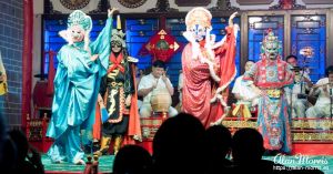 Performers in the Sichuan Opera & Folk Arts show.