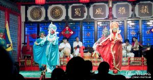 Performers in the Sichuan Opera & Folk Arts show.