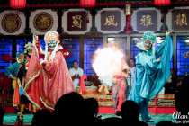 Performers in the Sichuan Opera & Folk Arts show.