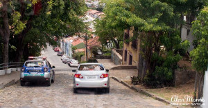 Steep hill leading down into Olinda from the Cathedral.