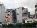 Riverside tower blocks in downtown Recife, Brazil.