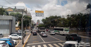 Traffic on a busy road near the dock in Recife. Traffic on a busy road near the dock in Recife.