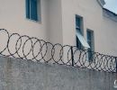 Razor wire sat on a lot of the walls around the beachside buildings in Recife.