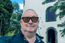 Alan Morris outside Casa da Cultura, Recife, Brazil.