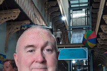 Alan Morris inside the Casa da Cultura, an old penitentiary building in Recife.