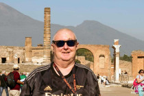 Alan Morris in Pompeii.