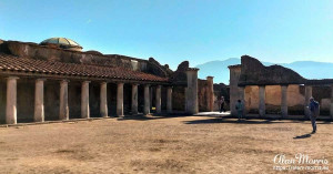 Gladiator training area at Pompeii.