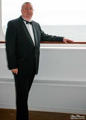 Alan Morris on the Queen Mary II.