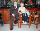 Alan & Jean Morris in a bar on the Queen Mary II.