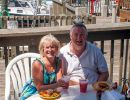 Jean & Alan Morris at Grills Seafood Grill & Tiki Bar at Port Canaveral.