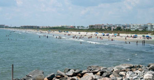 Cape Canaveral Beach from Jetty Park.