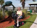 Jean Morris at Manatee Park in Cape Canaveral.