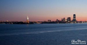 Statue of Liberty & Manhatten.