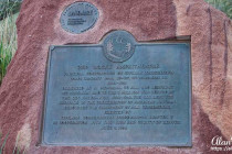 Redrocks Amphitheatre landmark marker.