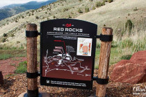 Redrocks Ampitheatre sign.
