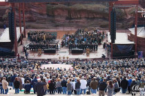Students graduation at Redrocks ampitheatre.