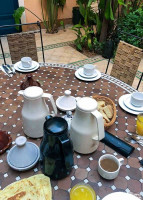 Breakfast in the courtyard of Riad El Falili. Breakfast in the courtyard of Riad El Falili.