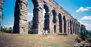 Aqueduct outside Rome.