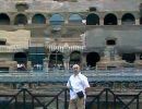 Alan Morris in the Colosseum in Rome.